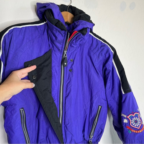 Obermeyer Savannah Purple Embroidered Alpine Snow Ski Jacket - Picture 6 of 9